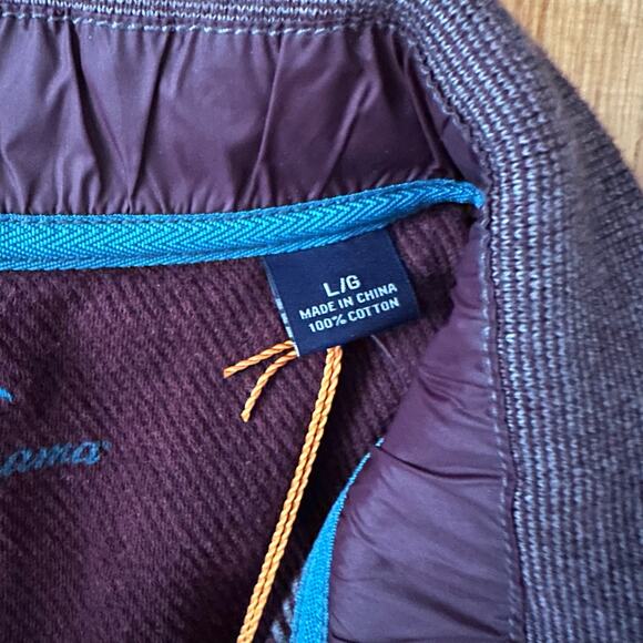 Tommy Bahama quarter zip burgundy sweater Large NWT - Picture 5 of 7